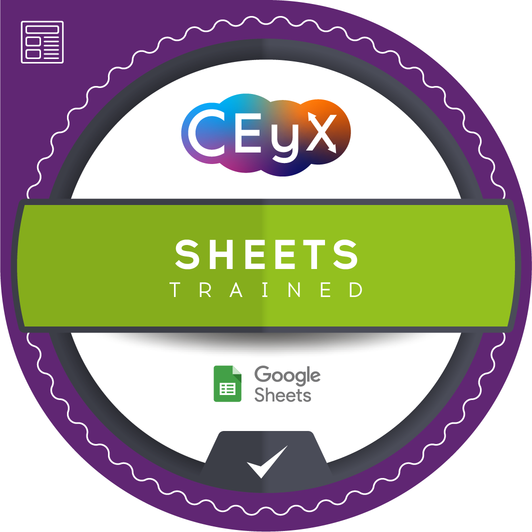 Gamification badge - sheets trained by CEyX